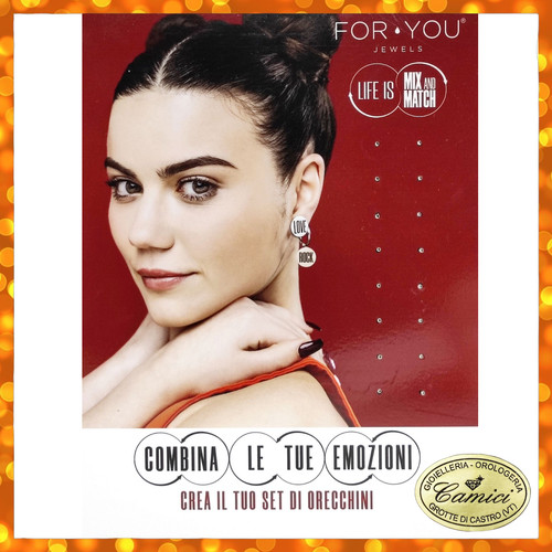 Mono orecchino acciaio 4you - orecchino,